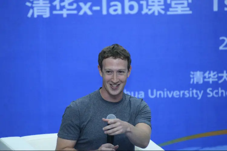 Mark Zuckerberg na Universidade de Tsinghua, em Pequim, China (Tsinghua University/Handout via Reuters)
