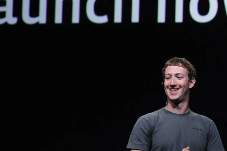 
	Em evento, Zuckerberg estava otimista em rela&ccedil;&atilde;o do futuro do Facebook e previu que, em dez anos, as pessoas compartilhar&atilde;o muito mais que hoje
 (Justin Sullivan/Getty Images)