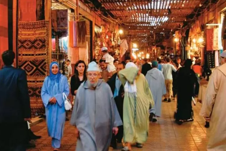 Marrakesh, no Marrocos: uma semana de férias e 10 000 dólares no bolso (Henri Tabarant/AFP Photo)