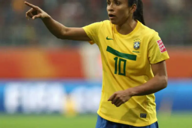 Marta já ganhou cinco vezes seguidas o título de melhor jogadora do mundo pela Fifa (Martin Rose/Getty Images)