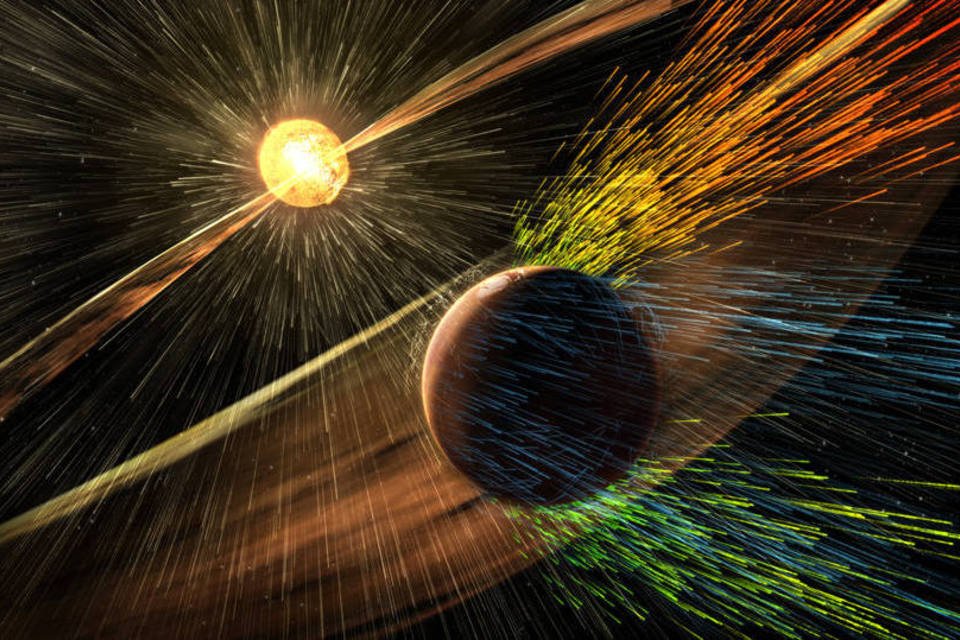 Sol destruiu atmosfera de Marte e mudou clima do planeta