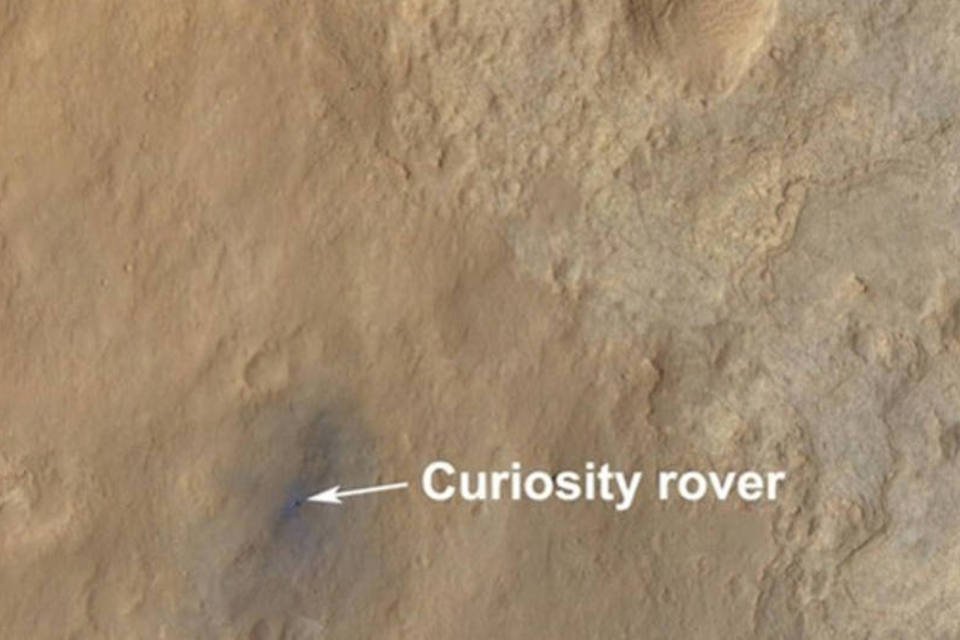 NASA exibe local do pouso do Curiosity
