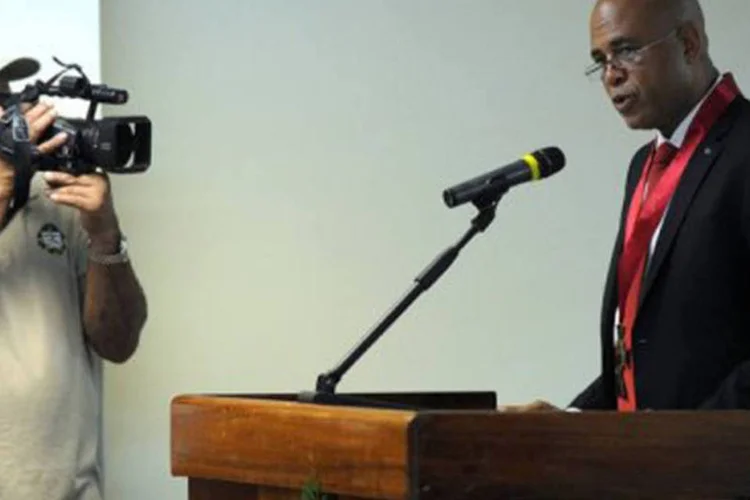 
	O presidente haitiano, Michel Martelly: a integra&ccedil;&atilde;o &eacute; um meio para alcan&ccedil;ar um maior desenvolvimento nesse ambiente global que &eacute; din&acirc;mico, disse
 (©AFP / Rodrigo Arangua)