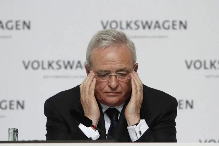 
	Martin Winterkorn, ex-presidente da Volkswagen: Winterkorn se demitiu de seu cargo na Audi ontem
 (Michele Tantussi/Bloomberg)