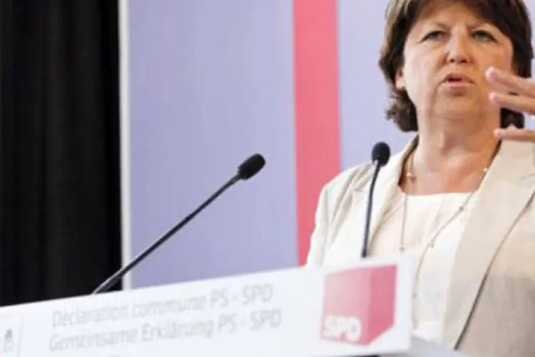 Martine Aubry, de 60 anos, enfrentará, entre outros, o ex-líder do partido, Francois Hollande (Thomas Samson/AFP)