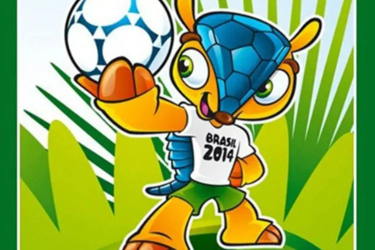 Mascote da Copa do Mundo 2014: com 48% dos votos, a opção "Fuleco" superou "Zuzeco" (31%) e Amijubi (21%) (Fifa/Divulgação)