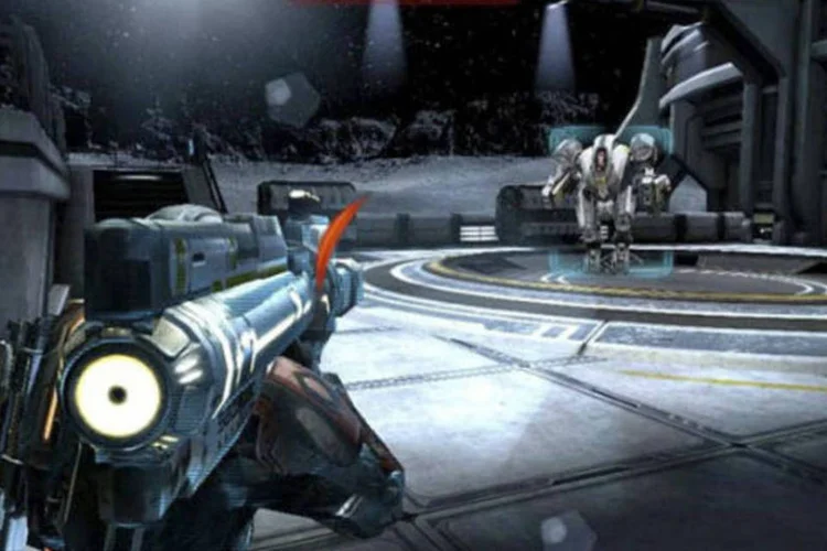 Imagem acima mostra game Mass Effect: Infiltrator rodando na tela do novo iPad (Reprodução)
