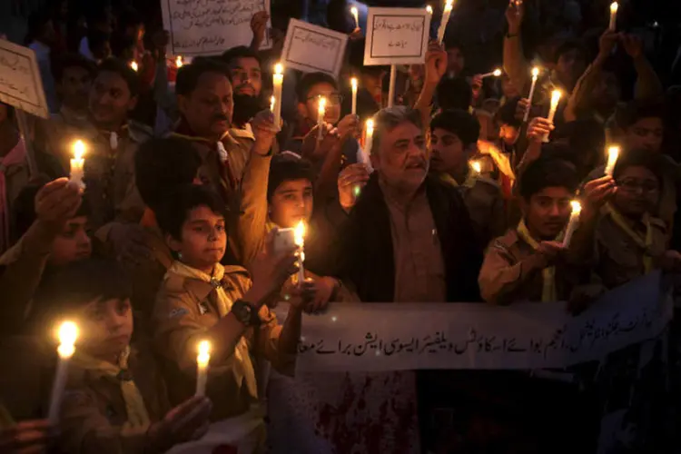 
	Massacre de Peshawar: o talib&atilde; tamb&eacute;m esteve por tr&aacute;s da invas&atilde;o a uma universidade na qual 25 pessoas morreram em janeiro
 (Mohsin Raza / Reuters)