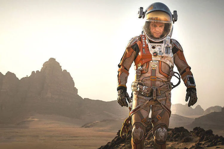 Imagem do filme "Perdido em Marte": Under Armour criou campanha para Matt Damon (Reprodução)