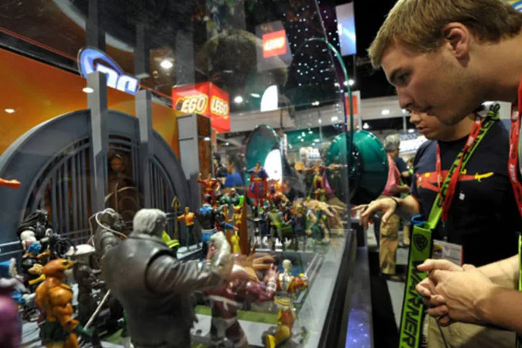 Estande da Mattel em feira nos EUA (Arquivo/Getty Images)