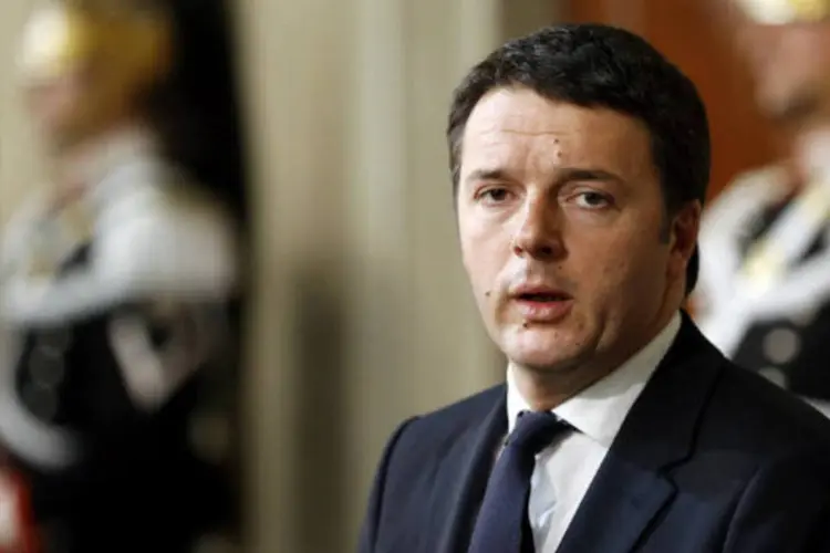 O líder do Partido Democrata (PD), Matteo Renzi: Renzi se adiantará um dia em relação ao inicialmente previsto (Alessia Pierdomenico/Bloomberg)