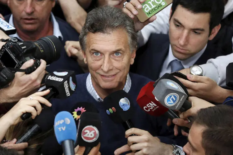 
	Mauricio Macri: foi eleito ontem (23), em segundo turno, com 51,4% dos votos, derrotando o candidato governista Daniel Scioli
 (Agustin Marcarian / Reuters)