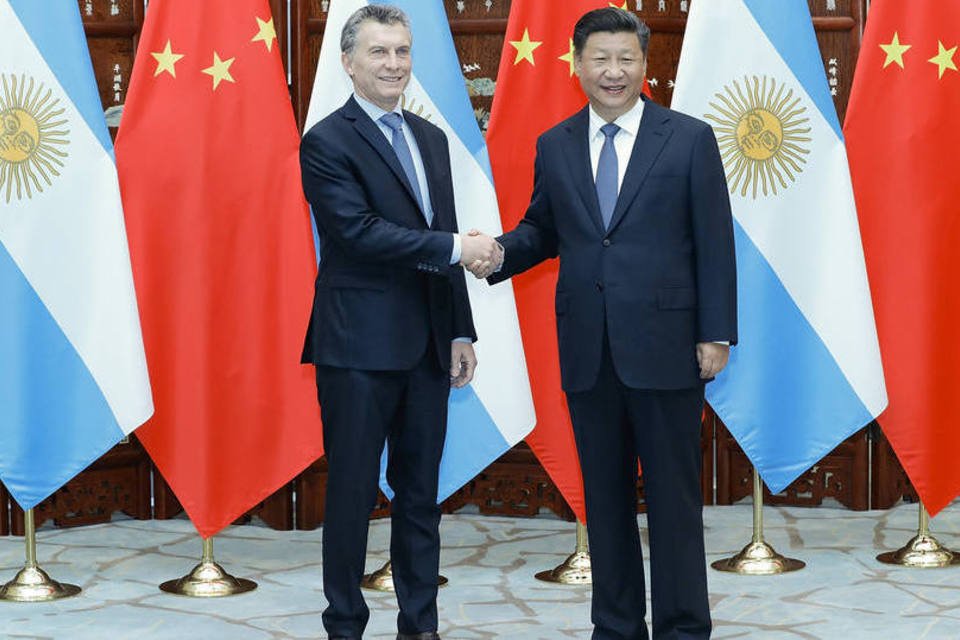 G20: Mauricio Macri, presidente da Argentina, e Xi Jinping, presidente da China (Reuters)