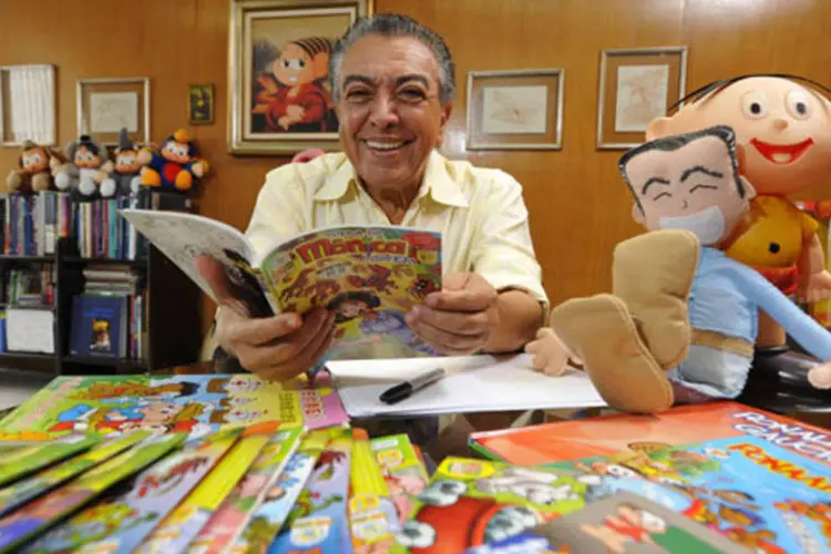 Maurício de Sousa: personagens do cartunista deixaram o shopping Eldorado, em São Paulo, em 2010 (Gustavo Scatena)