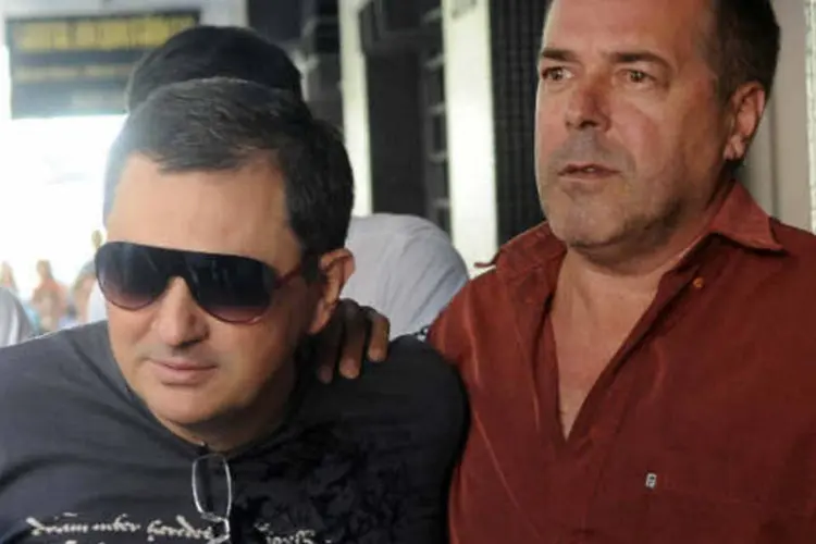 
	Mauro Hoffman (esquerda) e Elissandro, outro s&oacute;cio da boate Kiss, submeteram frequentadores da casa &quot;a alt&iacute;ssimo risco&quot;, apontou o MP
 (Agência Brasil)