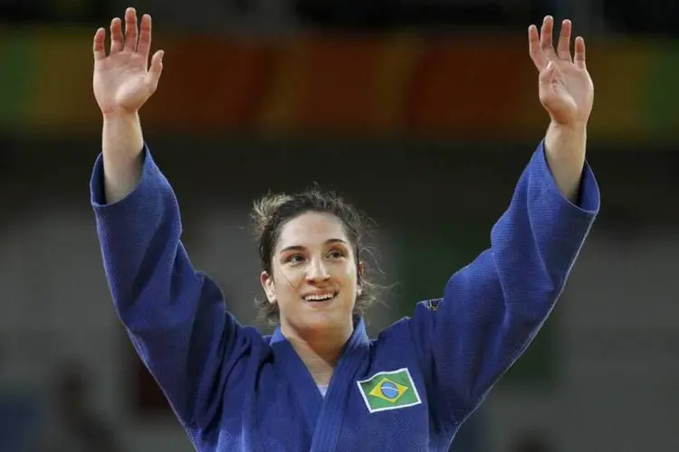 Mayra Aguiar: judoca foi descoberta em Jogos Escolares (Stoyan Nenov / Reuters/Reuters)