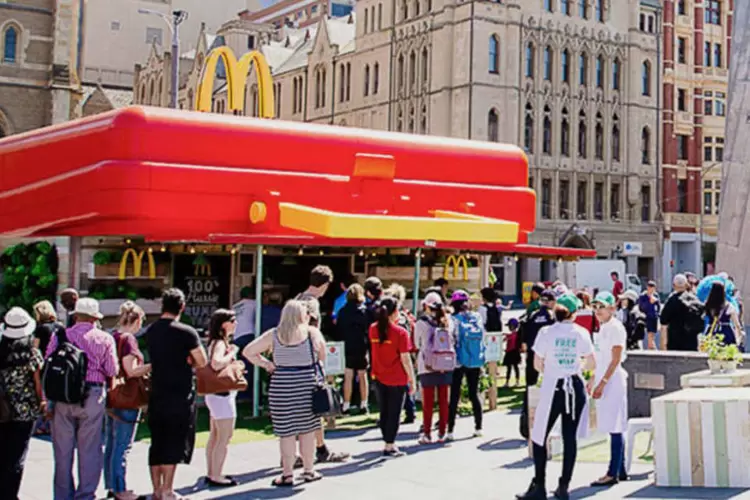 
	Lancheira gigante do McDonald&#39;s na Austr&aacute;lia: uma das not&iacute;cias de Marketing da semana
 (Divulgação)