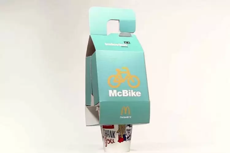 McBike: embalagem prática para ciclistas (Reprodução)