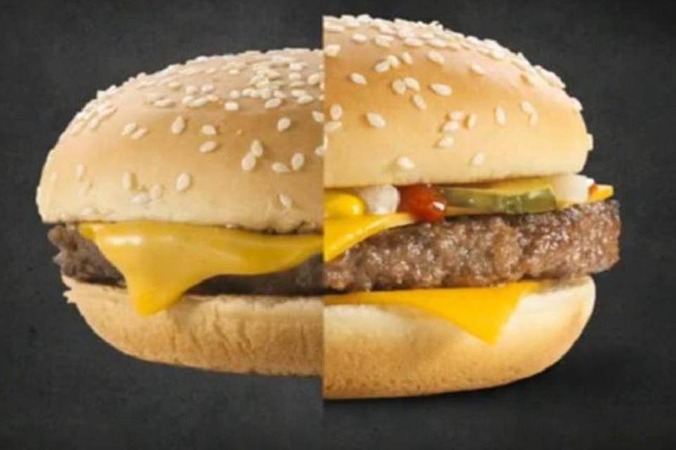 McDonald’s admite que sanduíche da propaganda é diferente