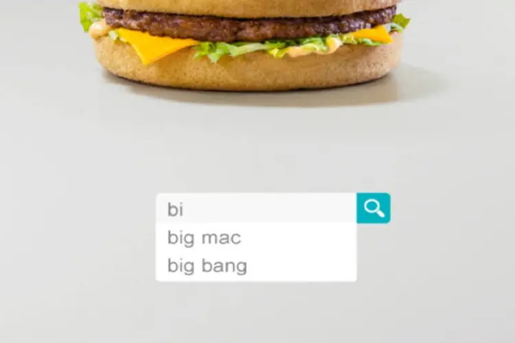 Anúncio do McDonald's: resultados das buscas mostram popularidade dos lanches (Divulgação)