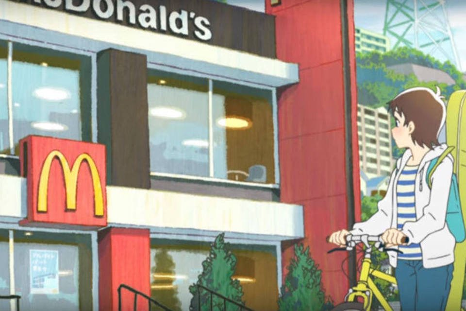 
	Comercial do McDonald&#39;s no formato anime: uma das not&iacute;cias da semana em Marketing
 (Reprodução)