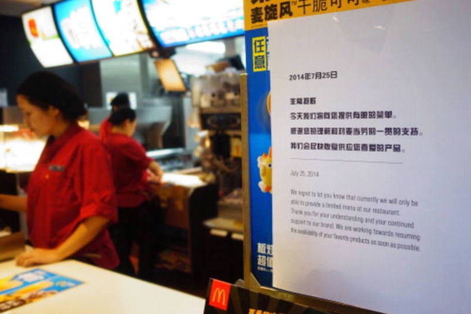 McDonald's suspende venda de hambúrgueres em Pequim e Xangai