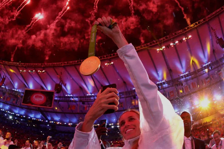 
	Olimp&iacute;ada: as medalhas da Rio 2016 s&atilde;o compostas de 92,5% de prata, 6,16% de cobre e 1,34% de ouro
 (Ezra Shaw/Getty Images)