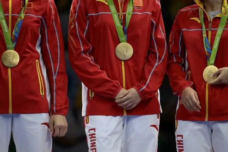 
	China: at&eacute; agora os atletas chineses n&atilde;o conseguiram defender suas medalhas de ouro em algumas das provas em que s&atilde;o mais fortes
 (Alkis Konstantinidis / Reuters)