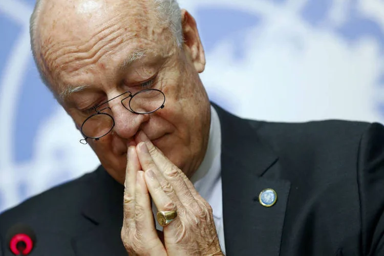 
	Staffan de Mistura, mediador da ONU: ele reconheceu que &eacute; muito preocupante a escalada da viol&ecirc;ncia observada nos &uacute;ltimos dias
 (Ruben Sprich / Reuters)