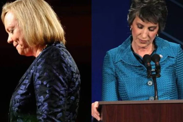 Meg Whitman e Carly Fiorino: investimentos milionários e derrota nas urnas (Kevork Djansezian e Justin Sullivan/Getty Images)