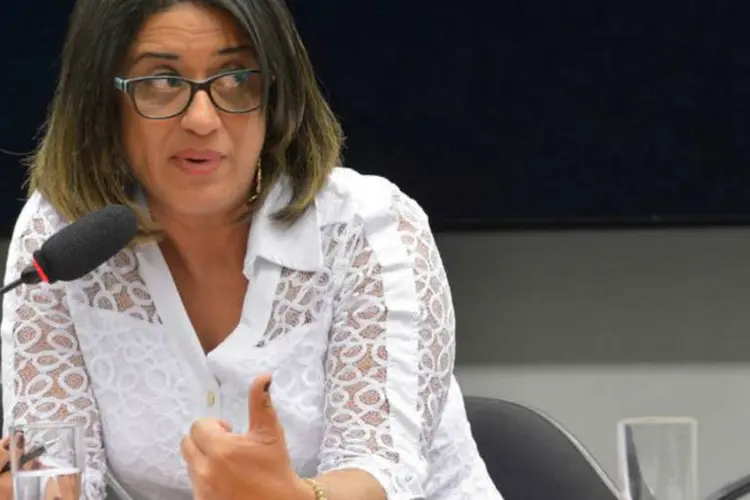 Meire Poza no Conselho de Ética: ela prestava serviços ao doleiro Alberto Youssef (Wilson Dias/Agência Brasil)