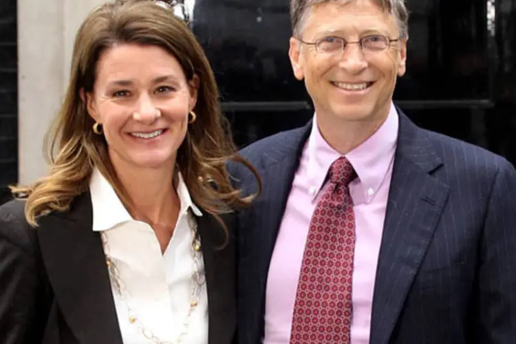 Melinda e Bill Gates: Casal aposta em inteligência artificial para combater doenças (Getty Images/Getty Images)