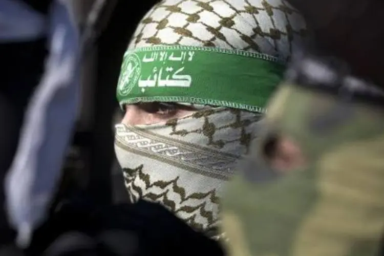 Membro das Brigadas Qassam, braço armado do Hamas, em Gaza: grupo volta à lista de terrorismo da UE (Mohamed Abed/AFP)
