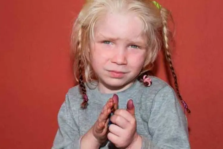   Menina de quatro anos achada em um acampamento cigano da região de Larissa (Reuters)