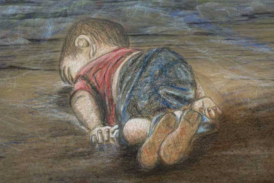 11 ilustrações emocionantes humanizam tragédia de refugiados