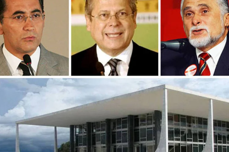 O cenário mais favorável para os mensaleiros (Montagem EXAME.com)