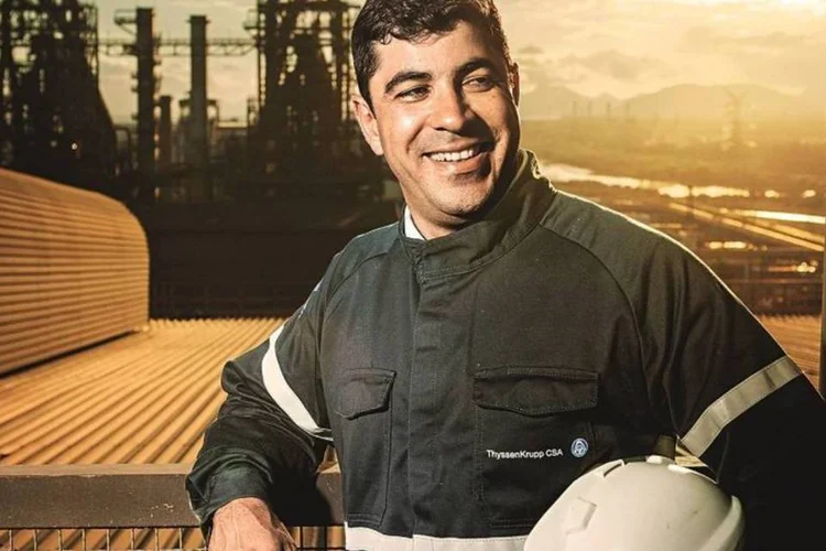 Fabrício Cesário, gerente-geral de processos da ThyssenKrupp CSA: economia de 20% no gasto com água (Eduardo Zappia)
