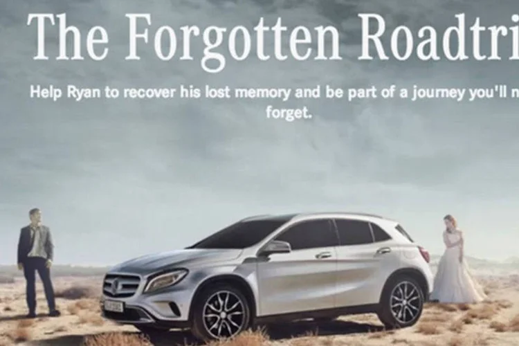 Storytelling vertical da Mercedes-Benz: criação é da agência alemã Jung Von Matt (Reprodução/Mercedes-Benz)