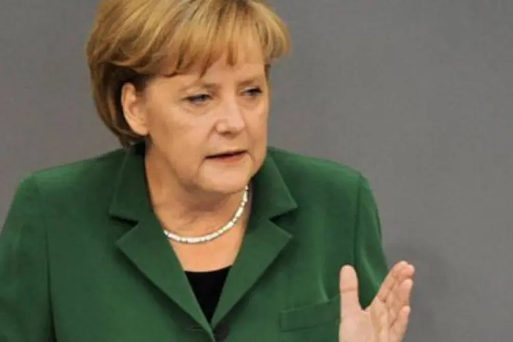 Angela Merkel, chanceler alemã: governo espera melhora no mercado de trabalho (.)