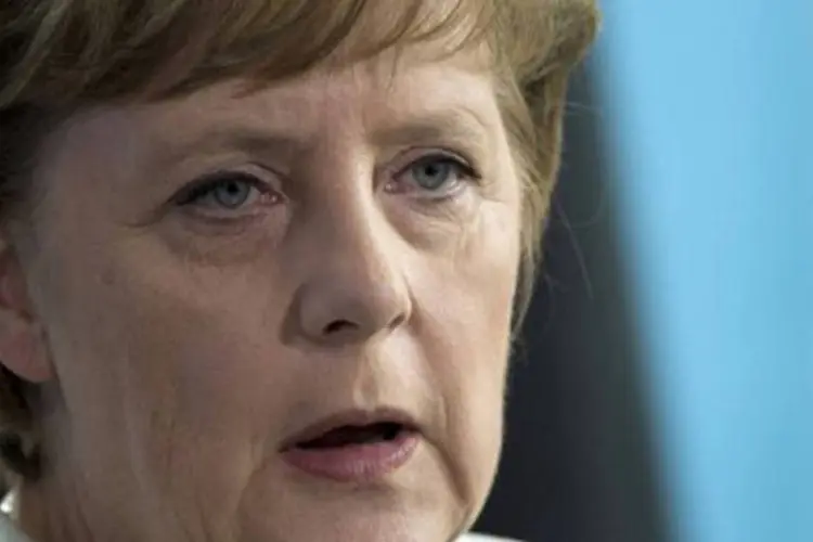 Merkel reiterou o compromisso europeu da Alemanha e sua vontade de contribuir para reativar o crescimento
 (John Macdougall/AFP)
