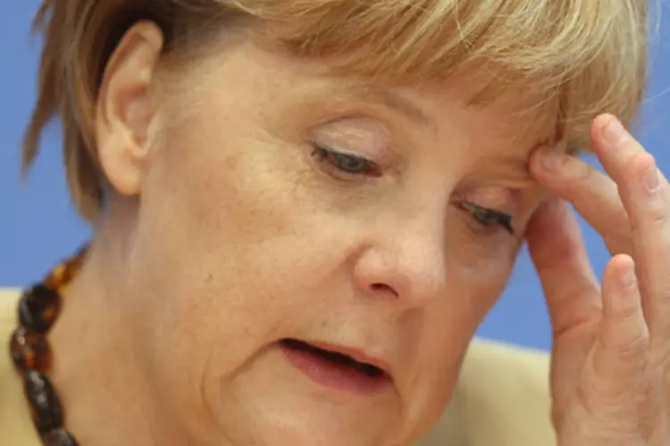 Merkel: a chefe do governo alemão também acrescentou que a competência do BCE é a política monetária (Sean Gallup/Getty Images)
