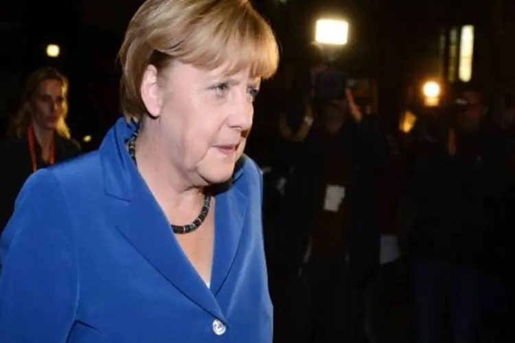 Angela Merkel: "Agradeço a confiança depositada. Amanhã abordaremos no partido a situação, com os resultados na mão, mas hoje já é momento de celebrar", disse a chanceler (Getty Images)