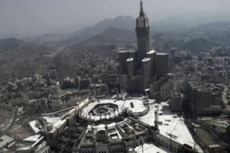 Vista da Grande Mesquita, em Meca (Mohammed al-Shaikh/AFP)