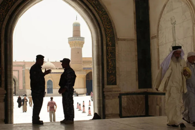 
	Iraque: &quot;Para recuperar a dignidade e a liberdade, e rejeitar a opress&atilde;o, um dia ser&aacute; preciso chover balas e o sangue ter&aacute; que ser derramado&quot;, disse Abu Mohamed al-Adnani.
 (Spencer Platt/Getty Images)