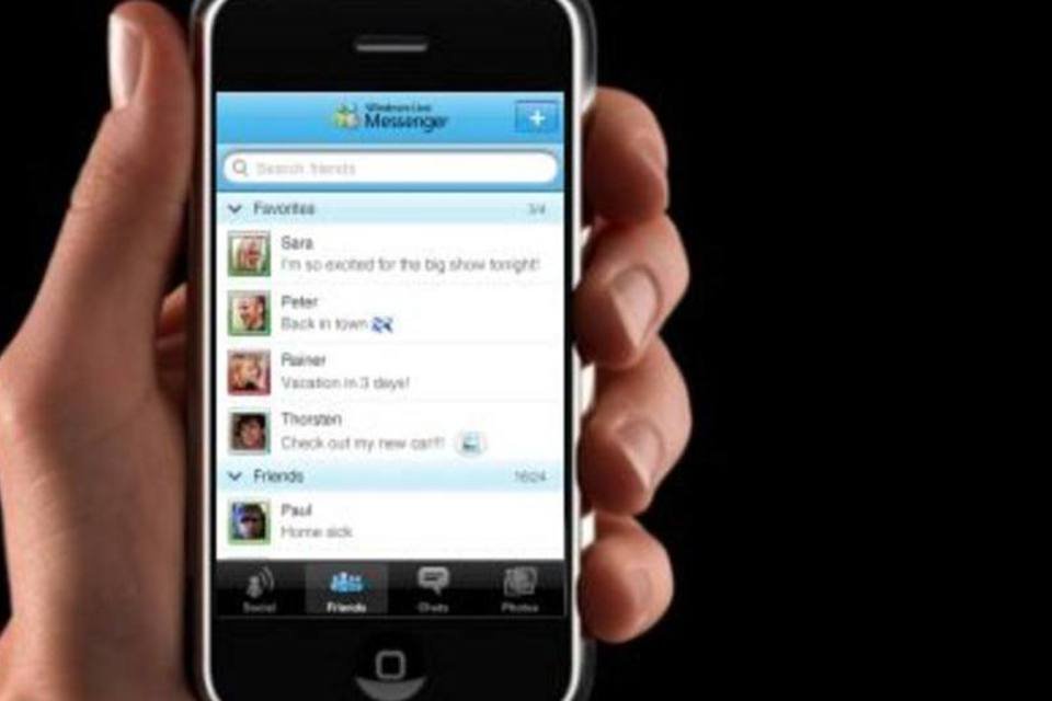 Microsoft lança Messenger para iPhone