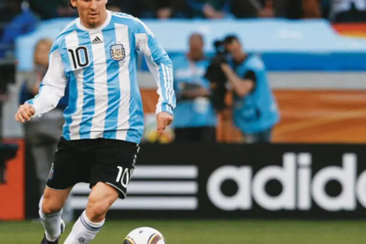 O jogador argentino Lionel Messi: uma das estrelas da campanha da Adidas, o craque tem baixíssima rejeição entre os consumidores brasileiros (Divulgação)