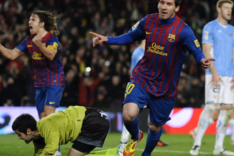 Messi conquistou nada menos do que cinco títulos em 2011 com o Barcelona (Campeonato Espanhol, Liga dos Campeões, Mundial de Clubes e Supercopas da Espanha e da Europa) (Getty Images)