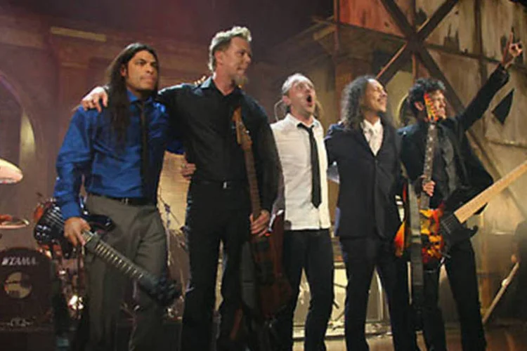
	Metallica: &quot;obrigado por nos acompanhar no show mais memor&aacute;vel do Metallica&quot;, agradeceu James Hetfield, vocalista da banda
 (Divulgação)