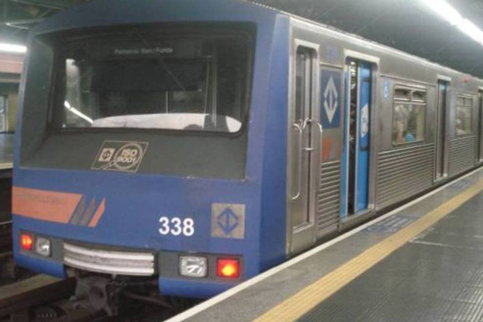 Descarrilamento de vagão do Metrô de SP provoca lentidão