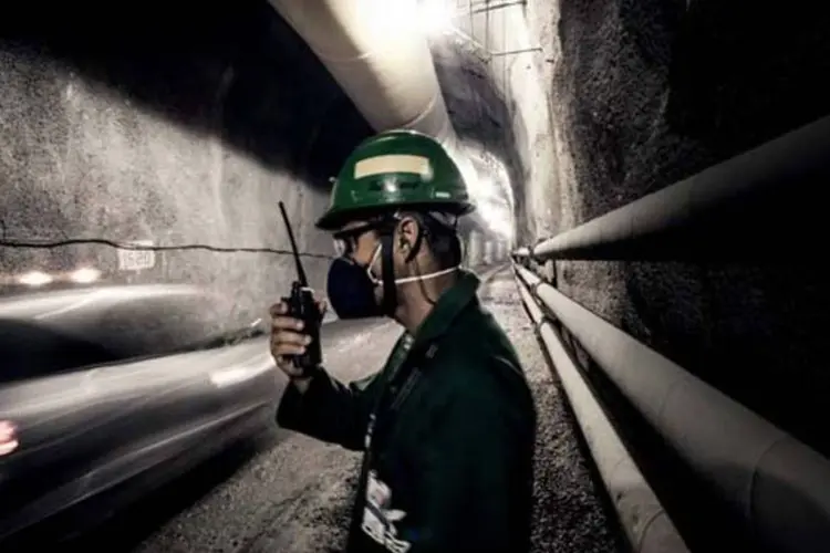 
	Metr&ocirc; do Rio de Janeiro: incidente atrapalhou o funcionamento da tuneladora, ou tatuz&atilde;o
 (Dario Zalis/EXAME.com)